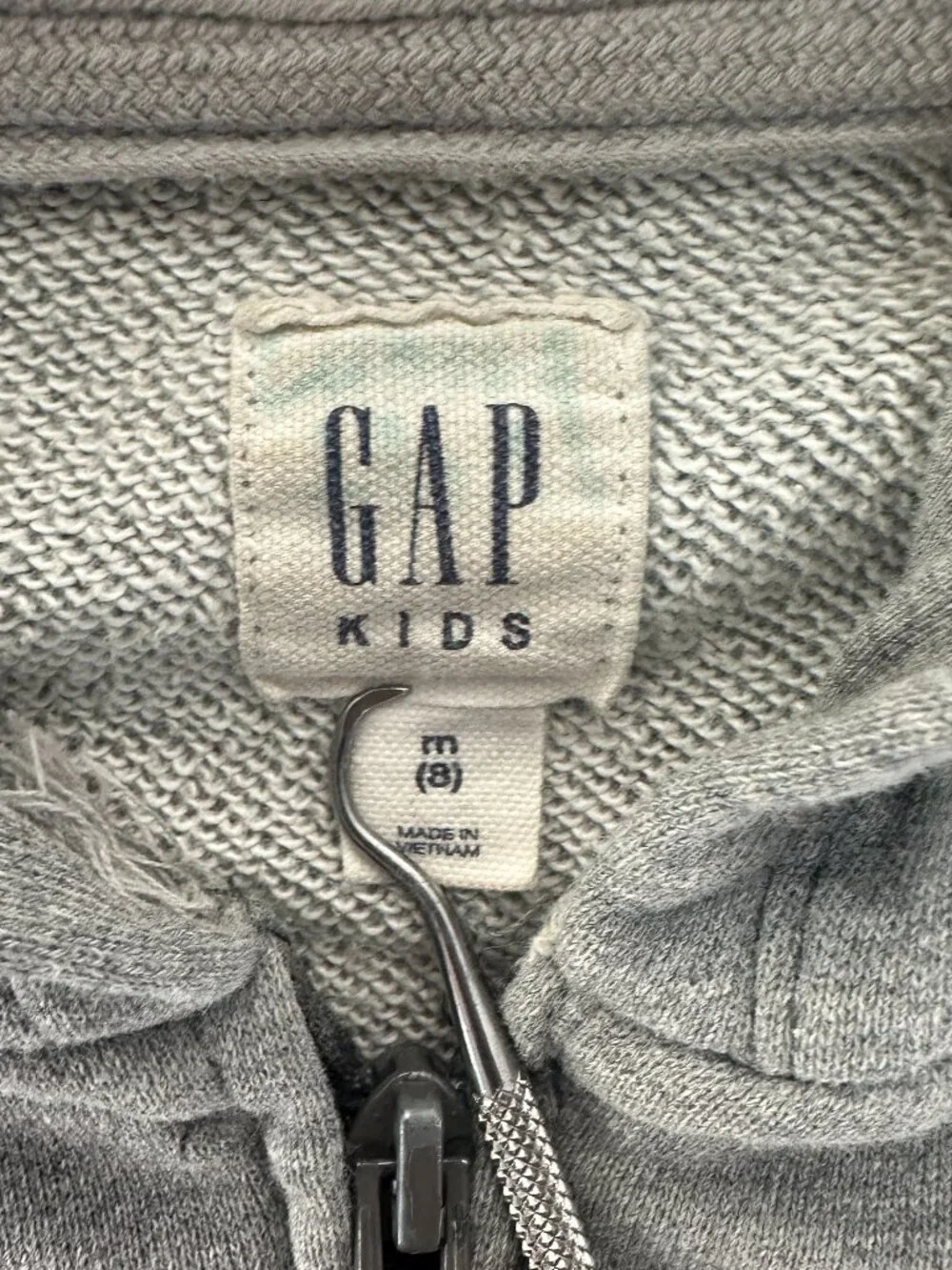 GAP Kids USA Full-Zip Hoodie Size Medium Grey